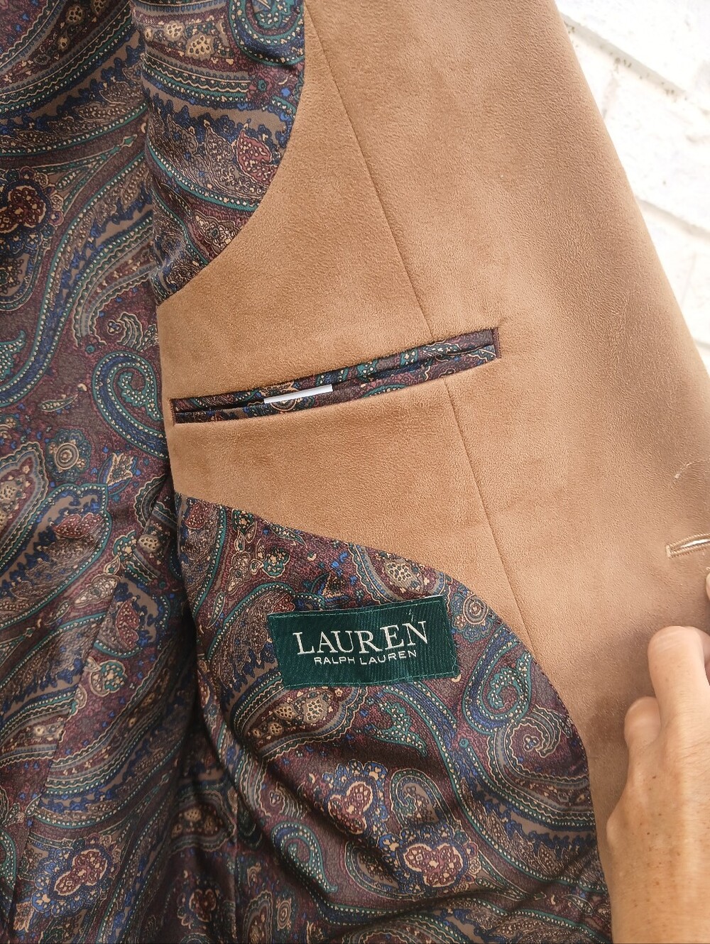 Lauren Ralph Lauren Faux Suede Sport Coat 44R - Picture 3 of 7
